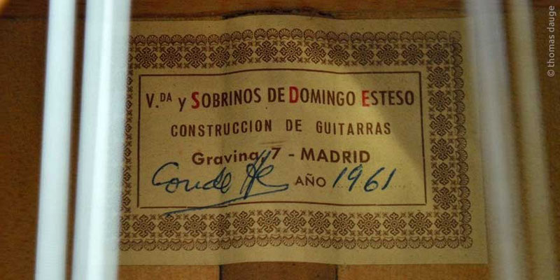 HERMANOS CONDE - SOBRINOS DE ESTESO 1961 - LABEL - ETIKETT - ETIQUETA