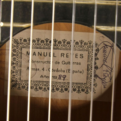 Manuel Reyes 1989 - Guitar 7 - Photo 12