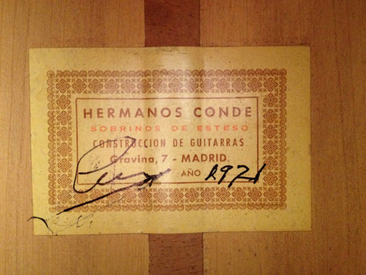HERMANOS CONDE 1971 - Guitar 2 - Photo 2