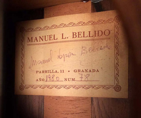 Manuel Bellido 1980 - Guitar 1 - Photo 12