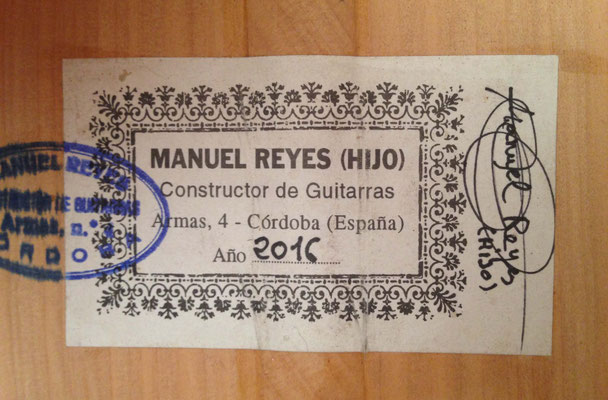 Manuel Reyes Hijo 2016 - Guitar 1 - Photo 12