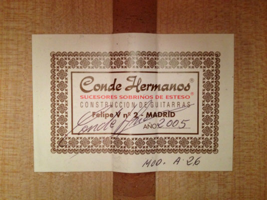 Hermanos Conde 2005 - Guitar 6 - Photo 2