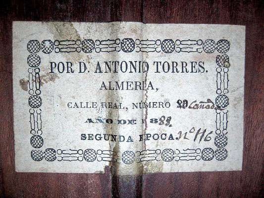 Antonio de Torres 1888 - Guitar 1 - Photo 1