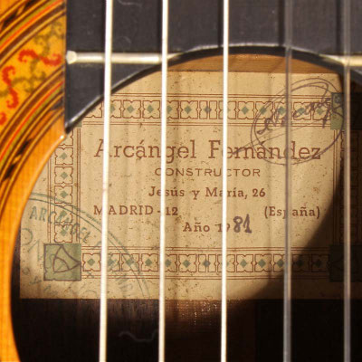 Arcangel Fernandez 1981 - Guitar 1 - Photo 4