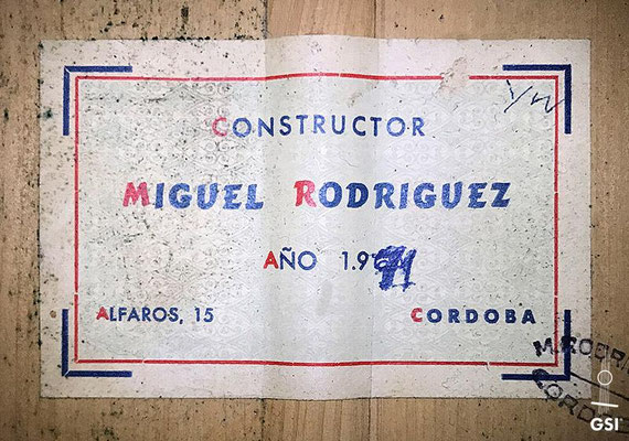 Miguel Rodriguez 1971 - Guitar 3 - Photo 9