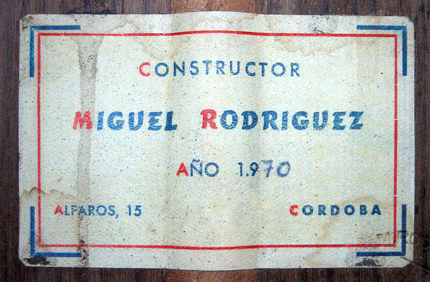 Miguel Rodriguez 1970 - Guitar 1 - Photo 6