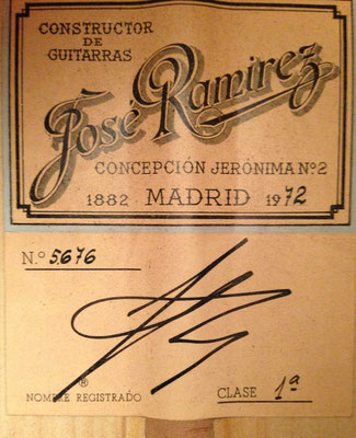 Jose Ramirez 1972 - Guitar 4 - Photo 6