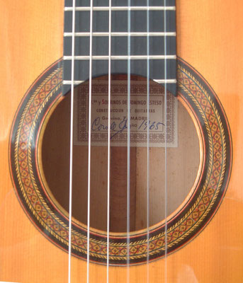 VIUDA Y SOBRINOS DE DOMINGO ESTESO - 1965 -Rosette-Rückseite - Guitar 1 - Photo 5