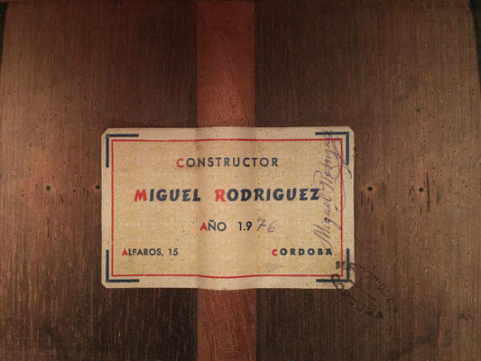 Miguel Rodriguez 1976 - Guitar 2 - Photo 1