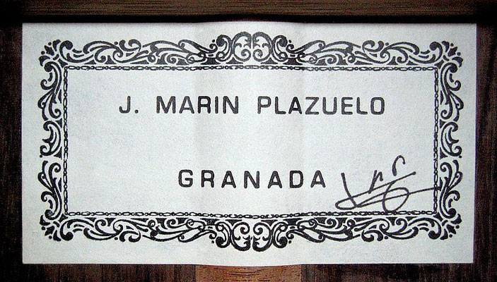 Jose Marin Plazuelo 2002 - Guitar 1 - Photo 1