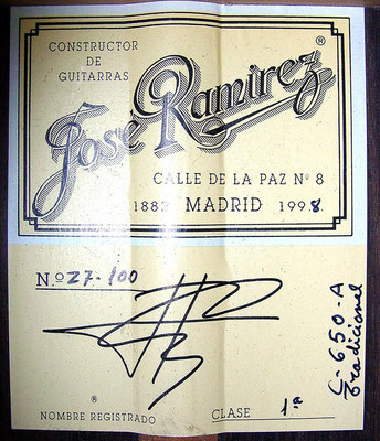 Jose Ramirez 1998 - Guitar 2- Photo 2