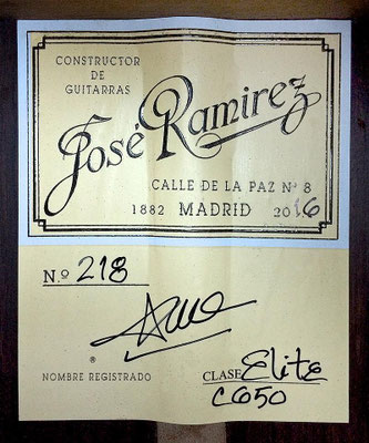 Jose Ramirez 2016 - Guitar 3 - Photo 3