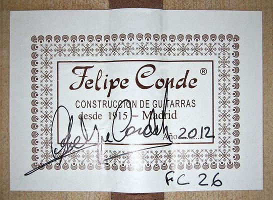 Felipe Conde 2012 - Guitar 8 - Photo 6