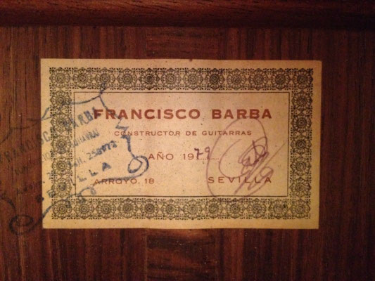 Francisco Barba 1979 - Guitar 1 - Photo 2