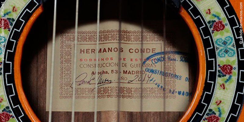 HERMANOS CONDE - SOBRINOS DE ESTESO 2014 - LABEL - ETIKETT - ETIQUETA