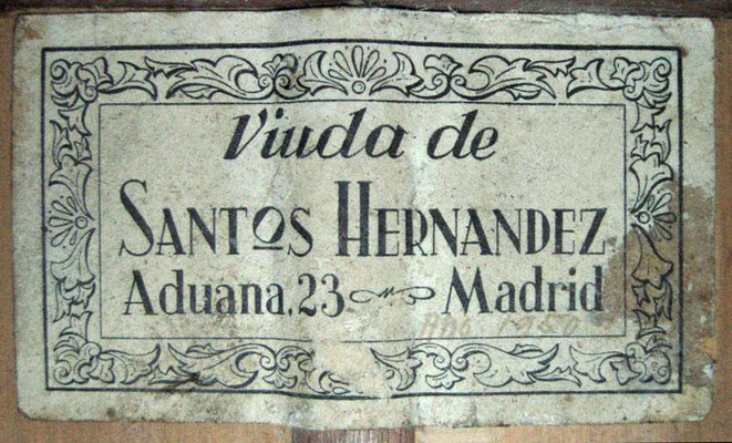 Viuda de Santos Hernandez 1950 - Guitar 3 - Photo 4