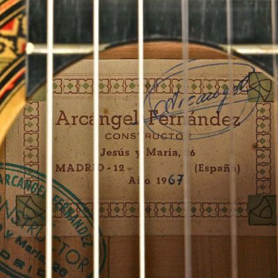 Arcangel Fernandez 1967 - Guitar 3 - Photo 7