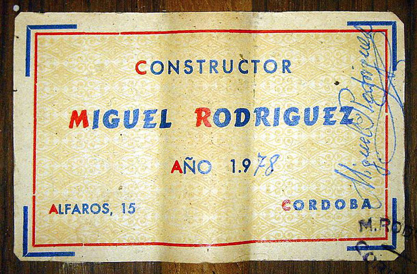 Miguel Rodriguez 1978 - Guitar 1 - Photo 6