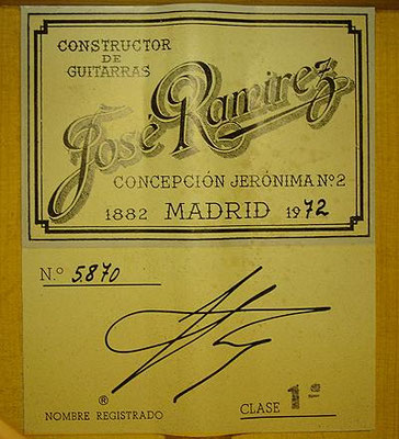 Jose Ramirez 1972 - Guitar 2 - Photo 5