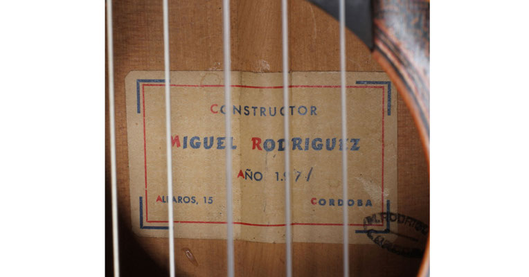 Miguel Rodriguez 1971 - Guitar 1 - Photo 9