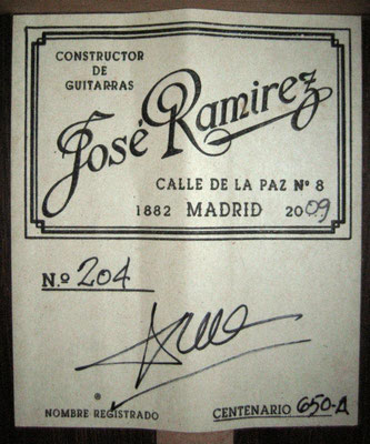 Jose Ramirez 2009 - Guitar 1 - Photo 7