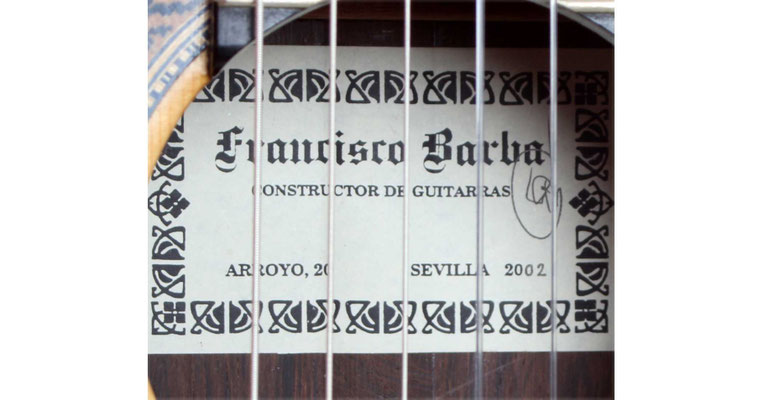 Francisco Barba 2002 - Guitar 2 - Photo 5