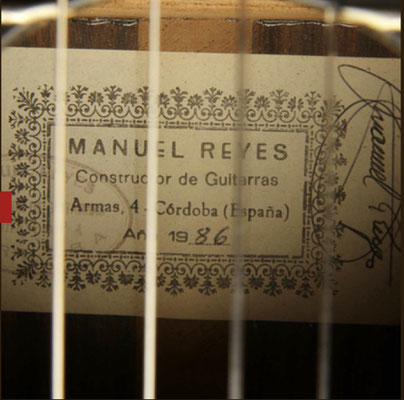 Manuel Reyes 1986 - Guitar 1 - Photo 2
