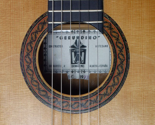Gerundino Fernandez 1973 - Guitar 1 - Photo 4