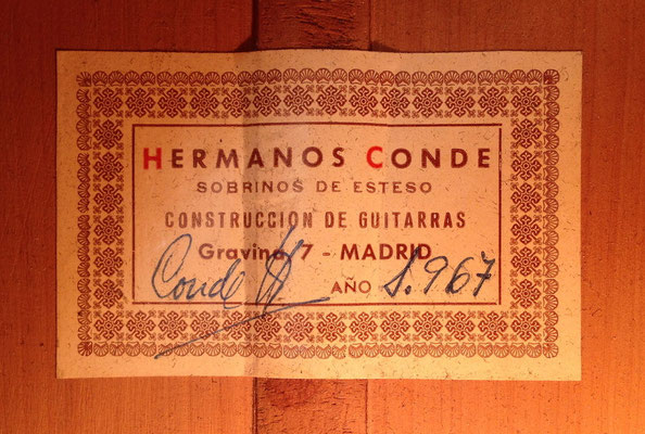 Hermanos Conde - 1967 - Guitar 1 - Photo 11