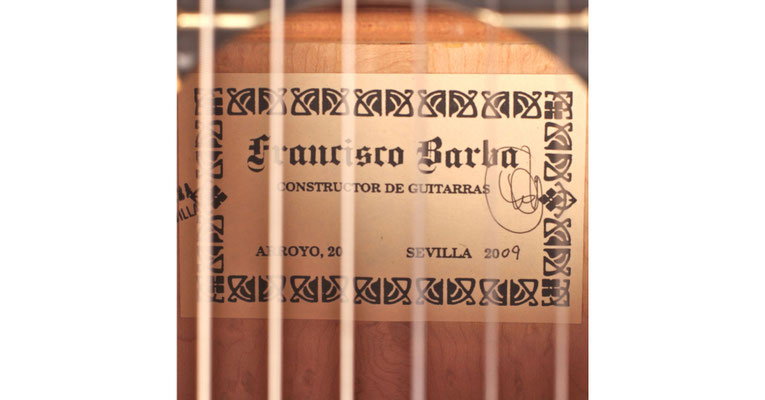 Francisco Barba 2009 - Guitar 1 - Photo 5