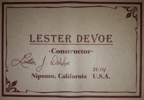 Lester Devoe 2014 - Guitar 3 - Photo 3