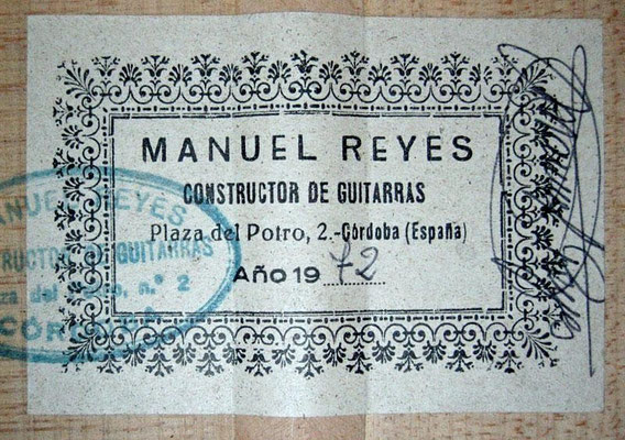 Manuel Reyes 1972 - Guitar 1 - Photo 6