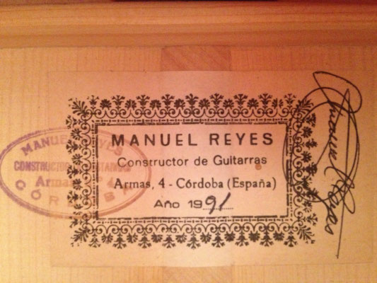 Manuel Reyes 1991 - Guitar 2 - Photo 2