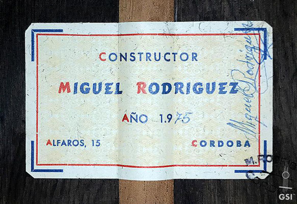 Miguel Rodriguez 1975 - Guitar 3 - Photo 10