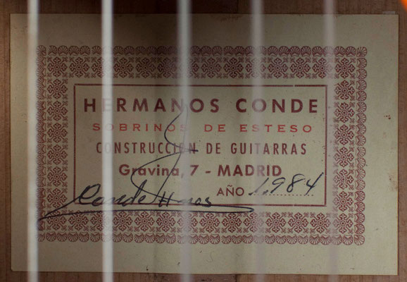 Hermanos Conde 1984 - Guitar 4 - Photo 12