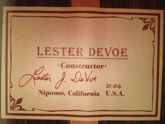 Lester Devoe 2006  - Guitar 1 - Photo 3