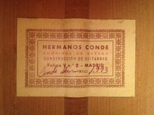 Hermanos Conde - Sobrinos de Esteso - 1993 - Guitar 2 - Photo 2