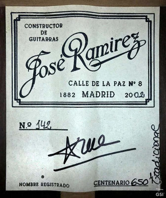 Jose Ramirez 2002 - Guitar 2 - Photo 11