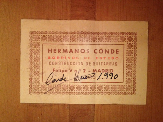 Hermanos Conde - Sobrinos de Esteso - 1990 - Guitar 1 - Photo 2