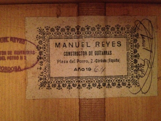 Manuel Reyes 1964 - Guitar 1 - Photo 2