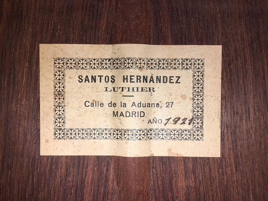 Santos Hernandez 1921 - Guitar 3 - Photo 4
