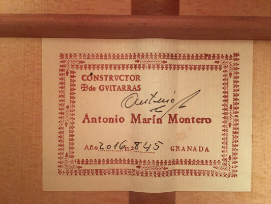 Antonio Marin Montero 2016 - Guitar 1 - Photo 27