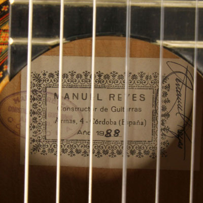 Manuel Reyes 1988 - Guitar 4 - Photo 9