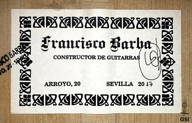 Francisco Barba 2017 - Guitar 5 - Photo 3