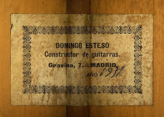 Domingo Esteso 1931 - Guitar 5 - Photo 4