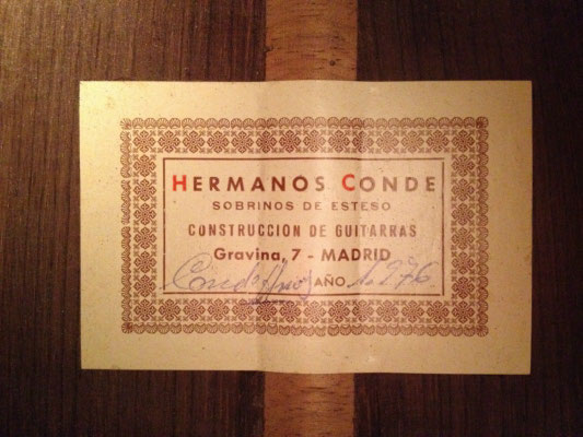 Hermanos Conde 1976 - Guitar 3 - Photo 2