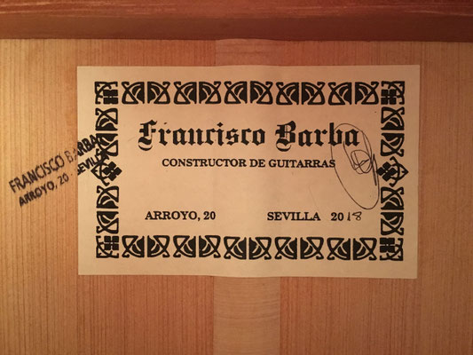 Francisco Barba 2018 - Guitar 5 - Photo 3