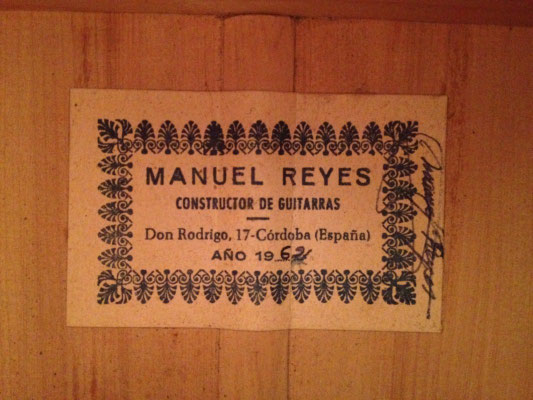 Manuel Reyes 1962 - Guitar 2 - Photo 2