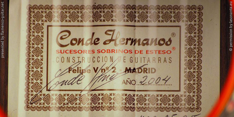 HERMANOS CONDE - SOBRINOS DE ESTESO 2004 - LABEL - ETIKETT - ETIQUETA