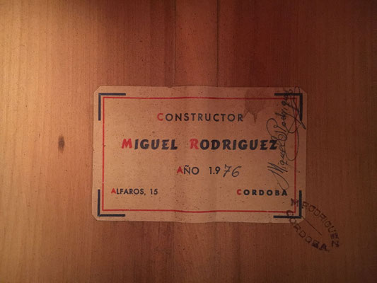 Miguel Rodriguez 1976 - Guitar 1 - Photo 4